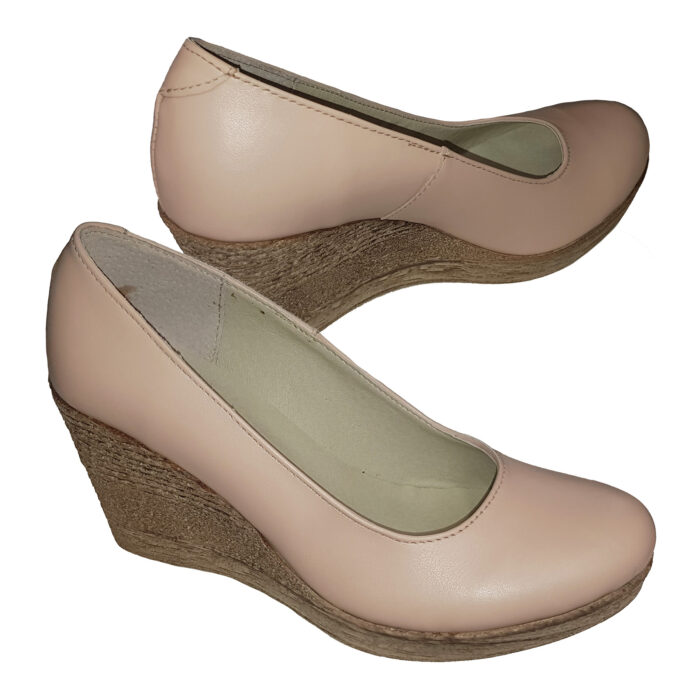 Pantofi dama crem cu platforma din piele naturala marimi intre 34 si 42 - imagine 5