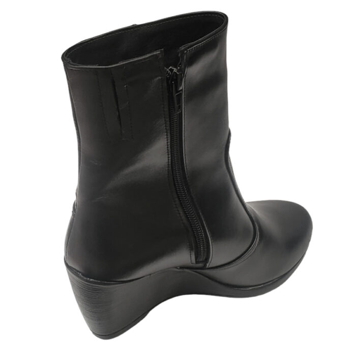 LICHIDARE Cizme dama calduroase cu platforma din piele naturala negre marimea 36 - imagine 2