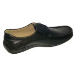 Pantofi/mocasini lati cu siret din piele naturala negri intre 40 si 45 - imagine 3