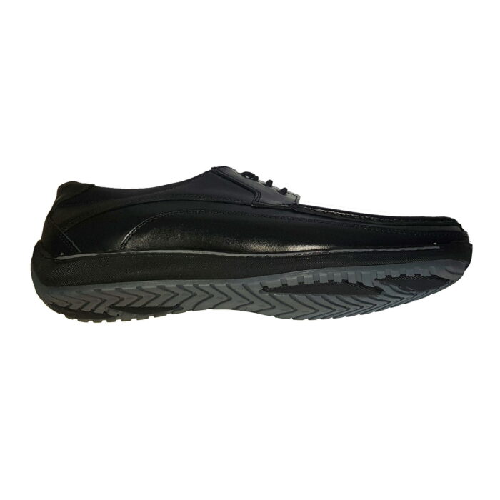 Pantofi/mocasini lati cu siret din piele naturala negri intre 40 si 45 - imagine 4
