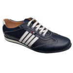 Pantofi sport barbatesti din piele naturala bleumarin marimi intre 40 si 45
