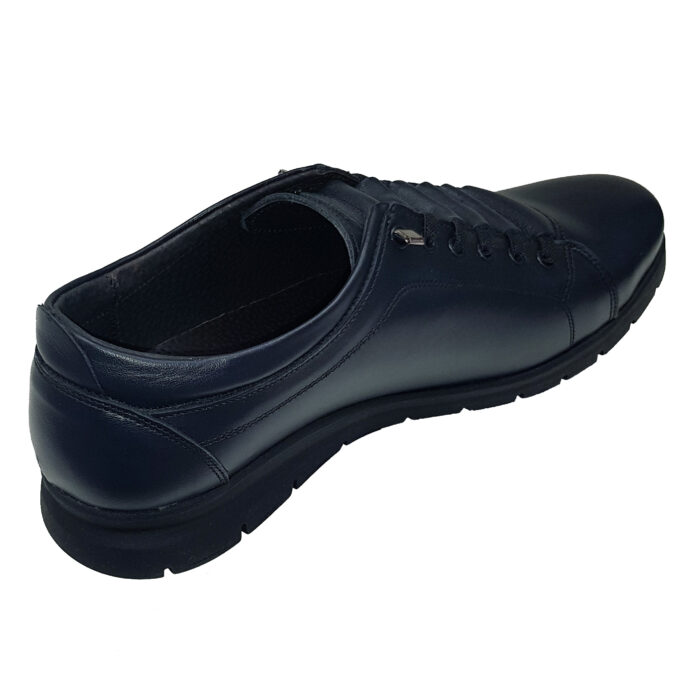 Pantofi bleumarin cu siret mascat din piele naturala marimi intre 39 si 44 - imagine 3