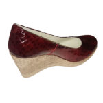 Pantofi dama visinii cu platforma din piele naturala croco marimi intre 34 si 41 - imagine 2