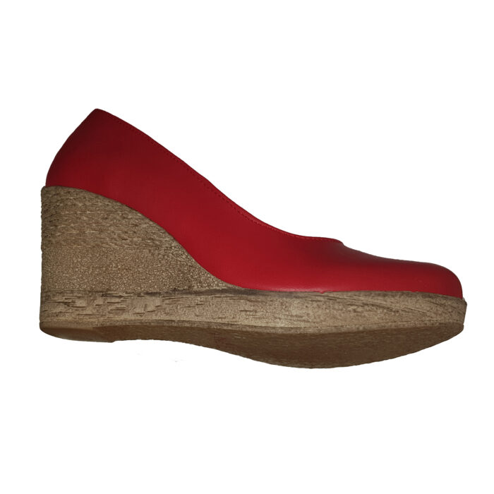 Pantofi dama rosii cu platforma din piele naturala marimi intre 34 si 42 - imagine 4