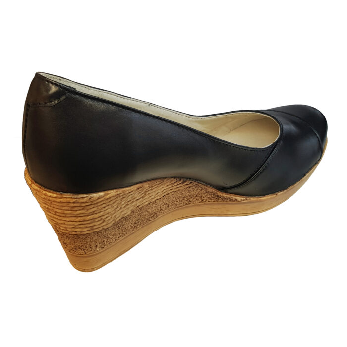 Pantofi dama negri cu platforma din piele naturala marimi intre 34 si 41 - imagine 3