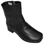 Cizme late de dama imblanite din piele naturala negre intre 35 si 41 - imagine 2