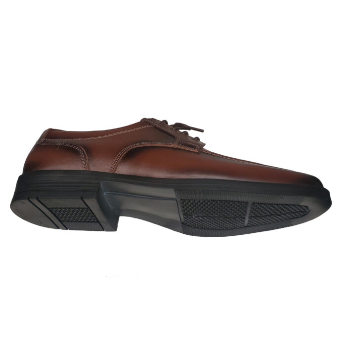 Pantofi lati eleganti din piele naturala maro cu siret intre 40 si 46 - imagine 4