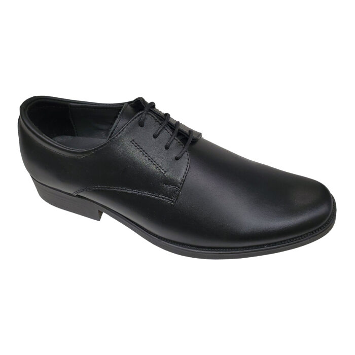 Pantofi eleganti cu siret negri din piele naturala marimi intre 39 si 46 - imagine 2