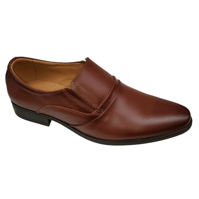 Pantofi eleganti fara siret maro din piele naturala neteda marimi intre 38 si 44 - imagine 2
