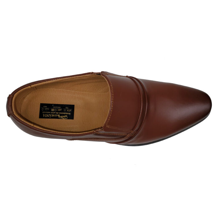Pantofi eleganti fara siret maro din piele naturala neteda marimi intre 38 si 44 - imagine 5