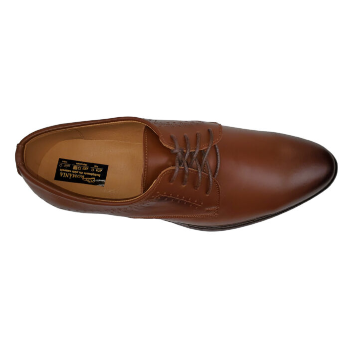 Pantofi eleganti cu siret maro din piele naturala marimi intre 40 si 45 - imagine 5