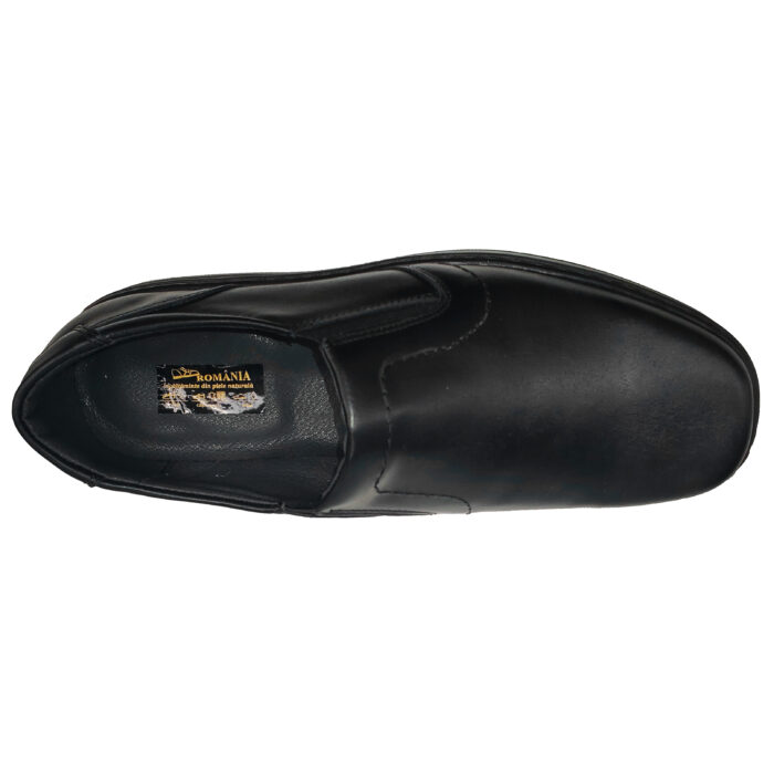 Pantofi lati din piele naturala negri cu talpa cusuta EPA intre 39 si 48 - imagine 5