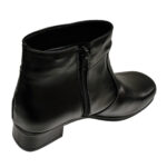 Botine late cu toc masiv din piele naturala negre marimi intre 35 si 41 - imagine 3