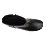 Botine late cu toc masiv din piele naturala negre marimi intre 35 si 41 - imagine 5