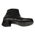 Botine late cu toc masiv din piele naturala negre marimi intre 35 si 41 - imagine 4