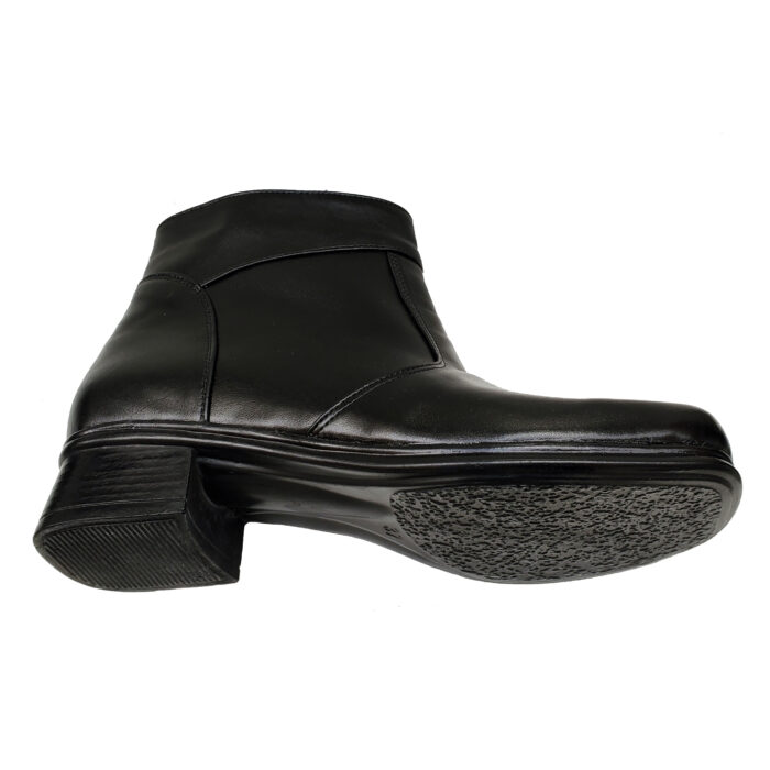 Botine late cu toc masiv din piele naturala negre marimi intre 35 si 41 - imagine 4