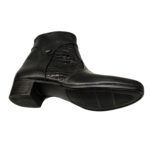 Botine vatuite cu toc din piele naturala negre intre 36 si 41 - imagine 3