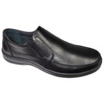 Pantofi lati din piele naturala negri cu talpa cusuta EPA intre 39 si 44