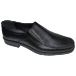 Pantofi lati eleganti din piele naturala negri intre 40 si 46 - imagine 2