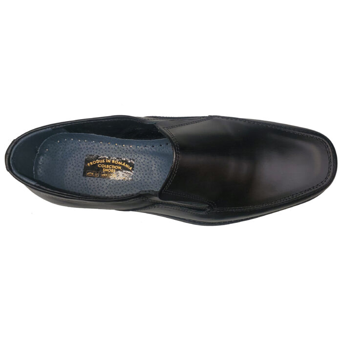 Pantofi lati eleganti din piele naturala negri intre 40 si 46 - imagine 5