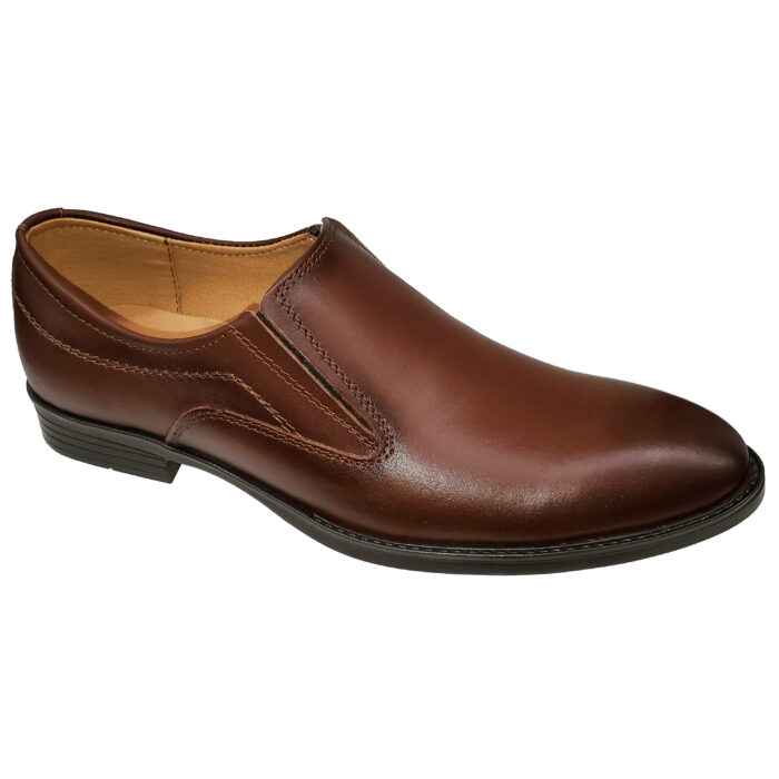 Pantofi eleganti fara siret maro din piele naturala marimi intre 40 si 45 - imagine 2