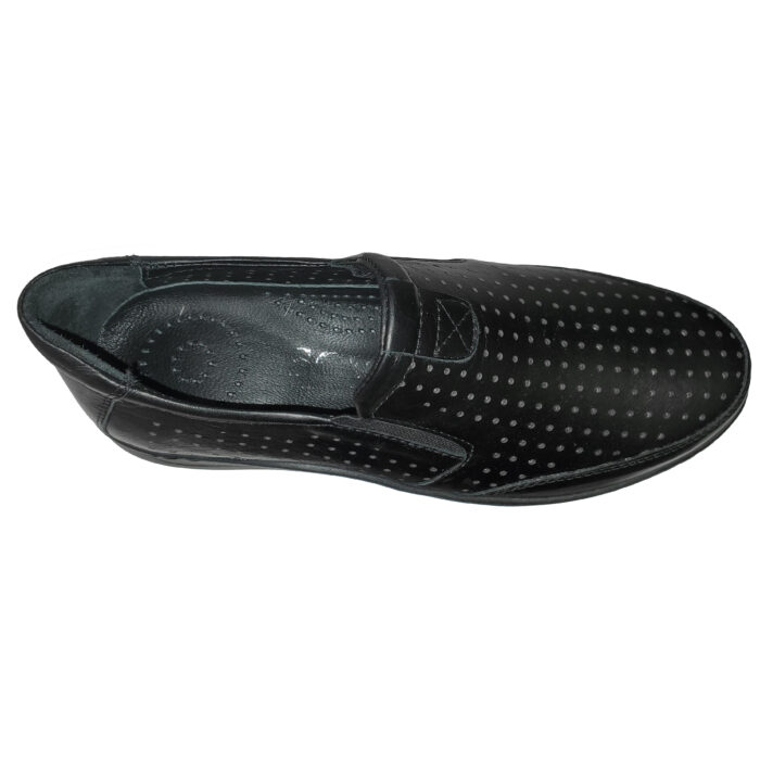ULTIMA PERECHE Pantofi dama din piele naturala perforata cu elastic marimea 38 - imagine 4