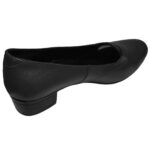 LICHIDARE-Pantofi dama negri cu toc mic din piele naturala intre 34 si 41 - imagine 2