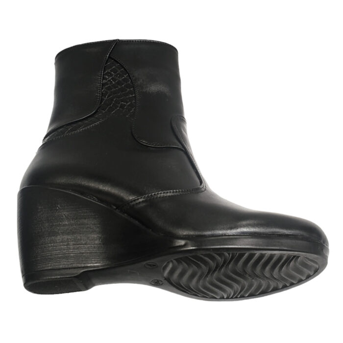 LICHIDARE Cizme dama calduroase cu platforma din piele naturala negre marimea 36 - imagine 3