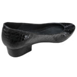 Pantofi dama negri cu toc mic din piele naturala croco intre 34 si 41 - imagine 3