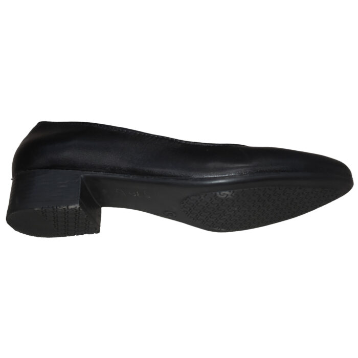 Pantofi dama negri cu toc mic din piele naturala intre 34 si 41 - imagine 3