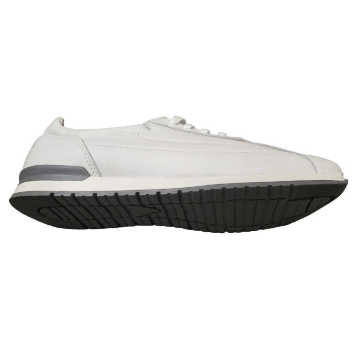 Pantofi sport albi cu siret din piele naturala Rusay intre 40 si 45 - imagine 3