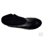 Botine dama cu toc din piele naturala negre intre 35 si 40 - imagine 3