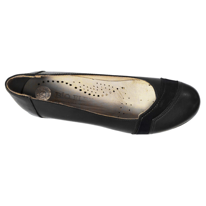 ULTIMA PERECHE Pantofi dama negri cu platforma din piele naturala BIO FLEX marimea 39 - imagine 4