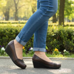 Pantofi dama maro cu platforma din piele naturala BIO FLEX intre 36 si 40