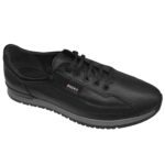 ULTIMA PERECHE Pantofi sport negri cu siret din piele naturala Rusay marimea 41