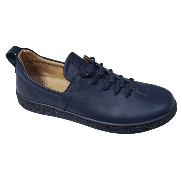 Pantofi dama din piele naturala cu siret acoperit bleumarin intre 36 si 40 Zerya - imagine 2