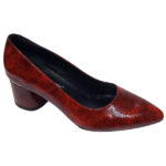Pantofi dama eleganti Dogati din piele naturala croco rosii intre 36 si 40
