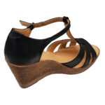 Sandale dama cu platforma negre din piele naturala intre 34 si 41 - imagine 2