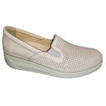 Pantofi de vara dama Bio Flex din piele naturala perforata bej intre 36 si 40 - imagine 2