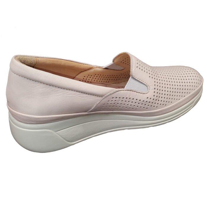 Pantofi de vara dama Bio Flex din piele naturala perforata bej intre 36 si 40 - imagine 3