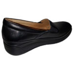 Pantofi de vara dama Bio Flex din piele naturala perforata negri intre 36 si 40 - imagine 3