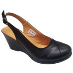 Sandale dama cu platforma negre din piele naturala intre 35 si 40 - imagine 2