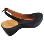Sandale dama cu platforma negre din piele naturala intre 35 si 40 - imagine 4