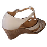 LICHIDARE-Sandale dama cu platforma bej din piele naturala intre 34 si 41 - imagine 2