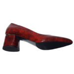 Pantofi dama eleganti Dogati din piele naturala croco rosii intre 36 si 40 - imagine 3