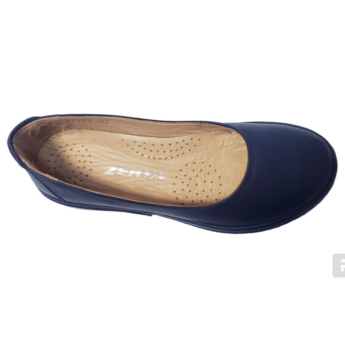 Pantofi dama ortopedici din piele naturala bleumarin Zerya intre 35 si 40 - imagine 5