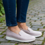 Pantofi usori dama ortopedici din piele naturala grej Bio Flex intre 36 si 40