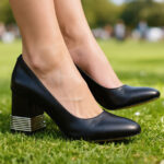 Pantofi dama eleganti din piele naturala negri Dogati intre 36 si 40