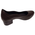 Pantofi dama cafenii eleganti cu toc masiv din piele naturala Dogati intre 36 si 40 - imagine 3