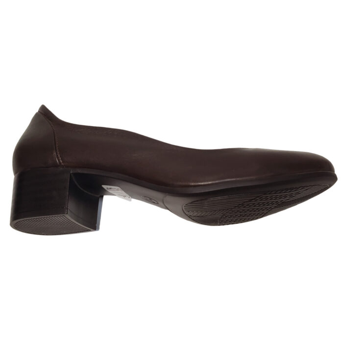 Pantofi dama cafenii eleganti cu toc masiv din piele naturala Dogati intre 36 si 40 - imagine 4